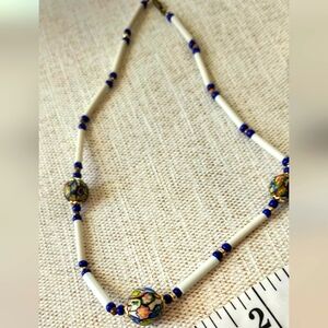 2/15$ Vintage Milliefiori Porcelain Bead necklace